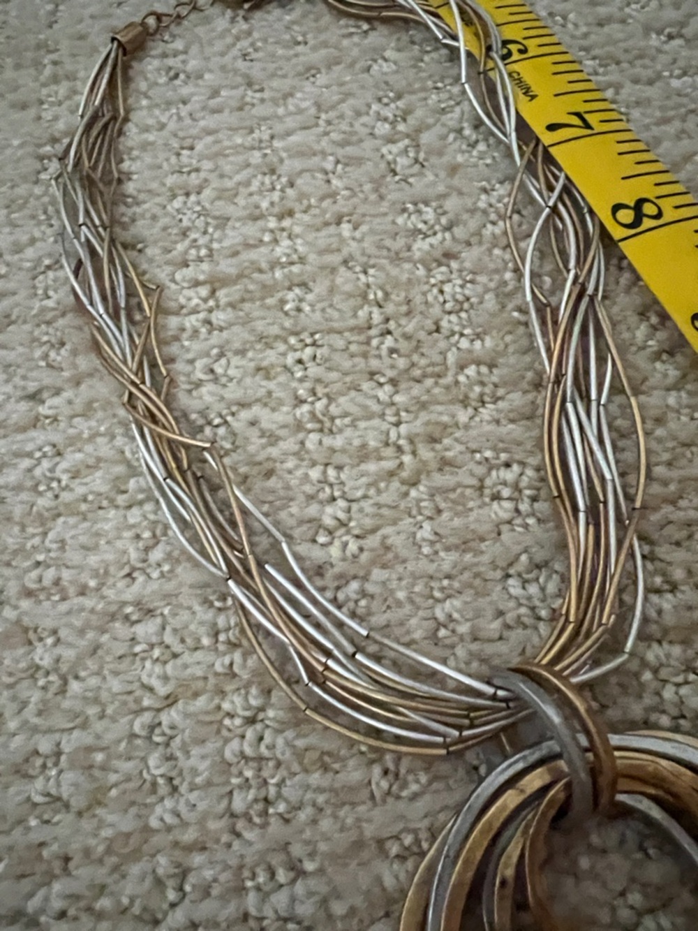 Chico’s Elegant Gold and Silver Necklace - Picture 8 of 8